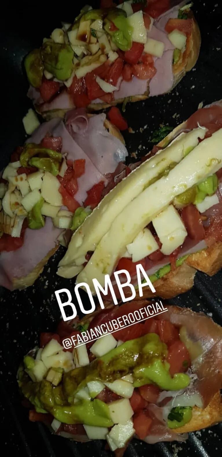 Fabián Cubero sorprendió a Mica Viciconte con un plato especial: "Bomba"