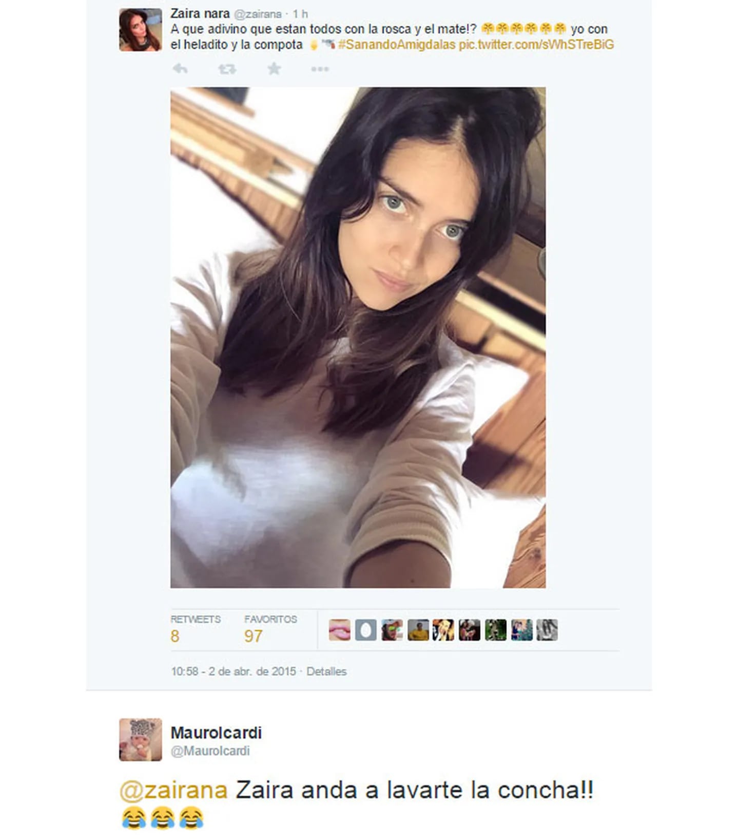 ¿Qué dirá Wanda? El zarpadísimo tweet de Mauro Icardi a Zaira Nara: "Anda a…" (Foto: Twitter)