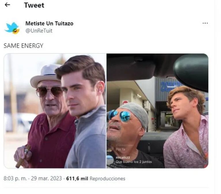 Compararon a Marcos Ginocchio con Zac Efron y el hilo de Twitter se volvió viral