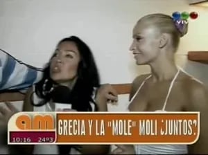 Grecia Colmenares se le declaró a Fabio "La Mole" Moli: ¡mirá el video!