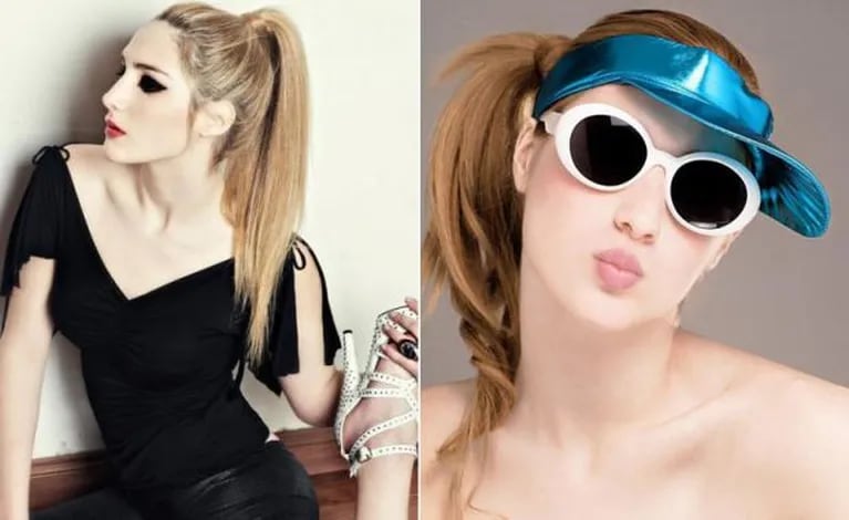 Azul Jaikin, la bella compañía de Iván Noble. Es modelo y tiene 20 años. (Fotos: Mibooker.com y Facebook)