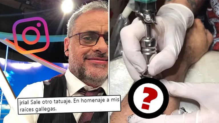 ¡Nuevo tatuaje! Jorge Rial compartió un video de su significativo tattoo: