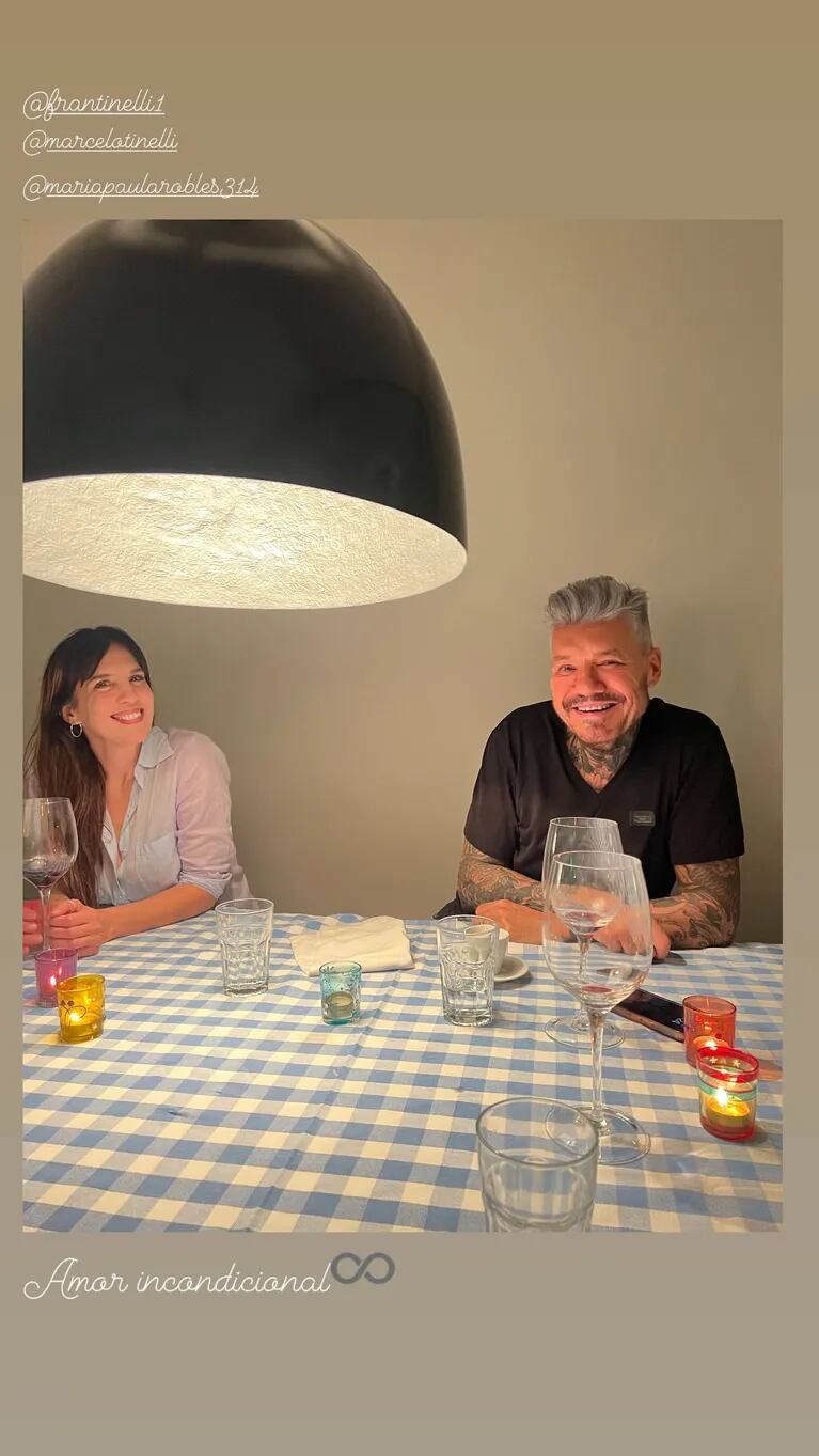 Paula Robles y Marcelo Tinelli (Foto: Instagram)