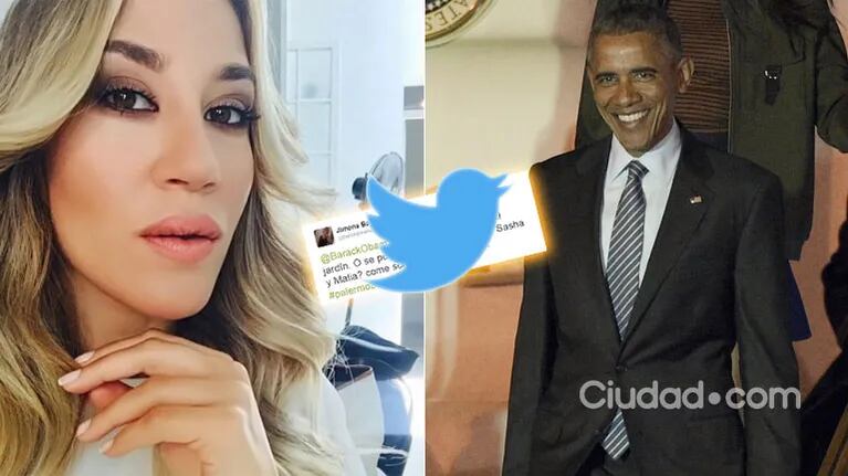 Jimena Barón y su divertido reclamito twittero ¡a Barack Obama! tras su llegada a la Argentina: "Necesito llevar el pibe al jardín… Palermo, bloqueado"