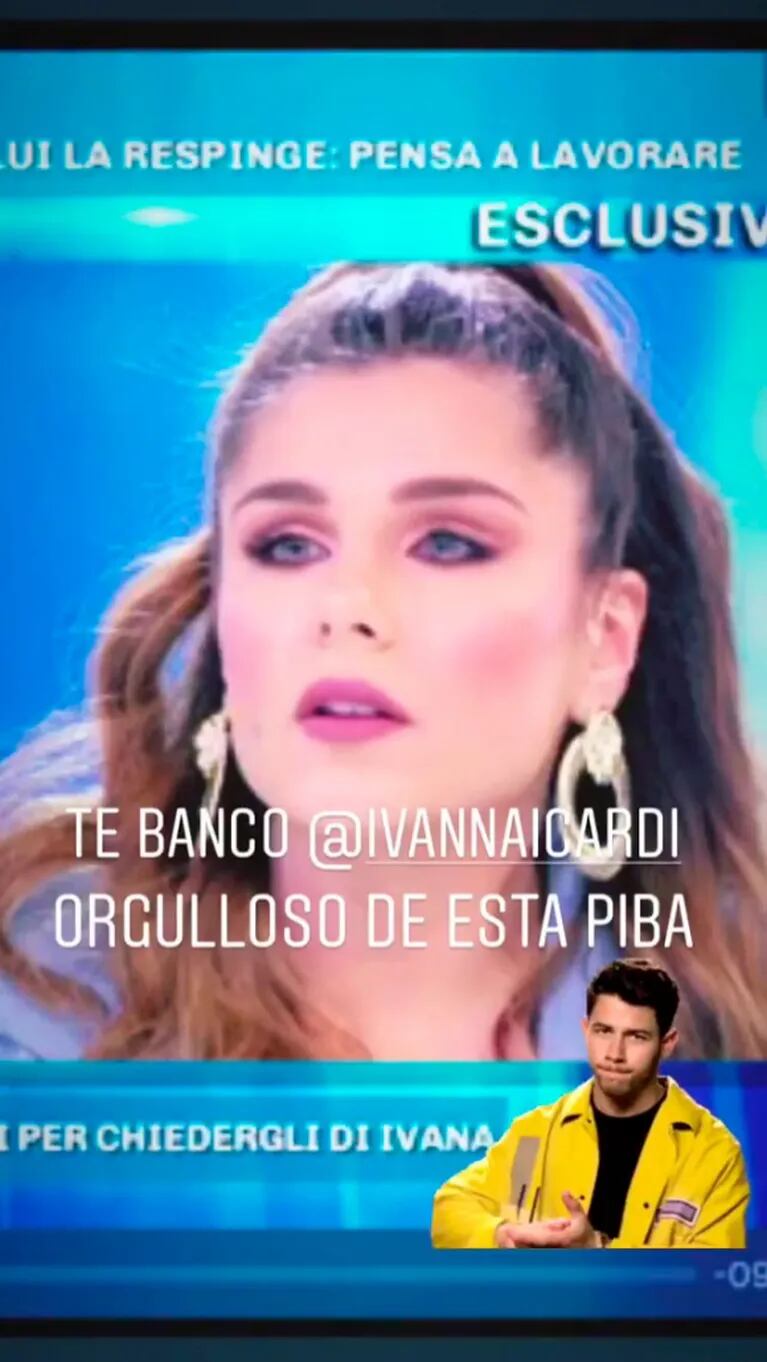 El hermano menor de Mauro Icardi bancó a Ivana y apuntó contra Wanda Nara a pura ironía en Instagram Stories