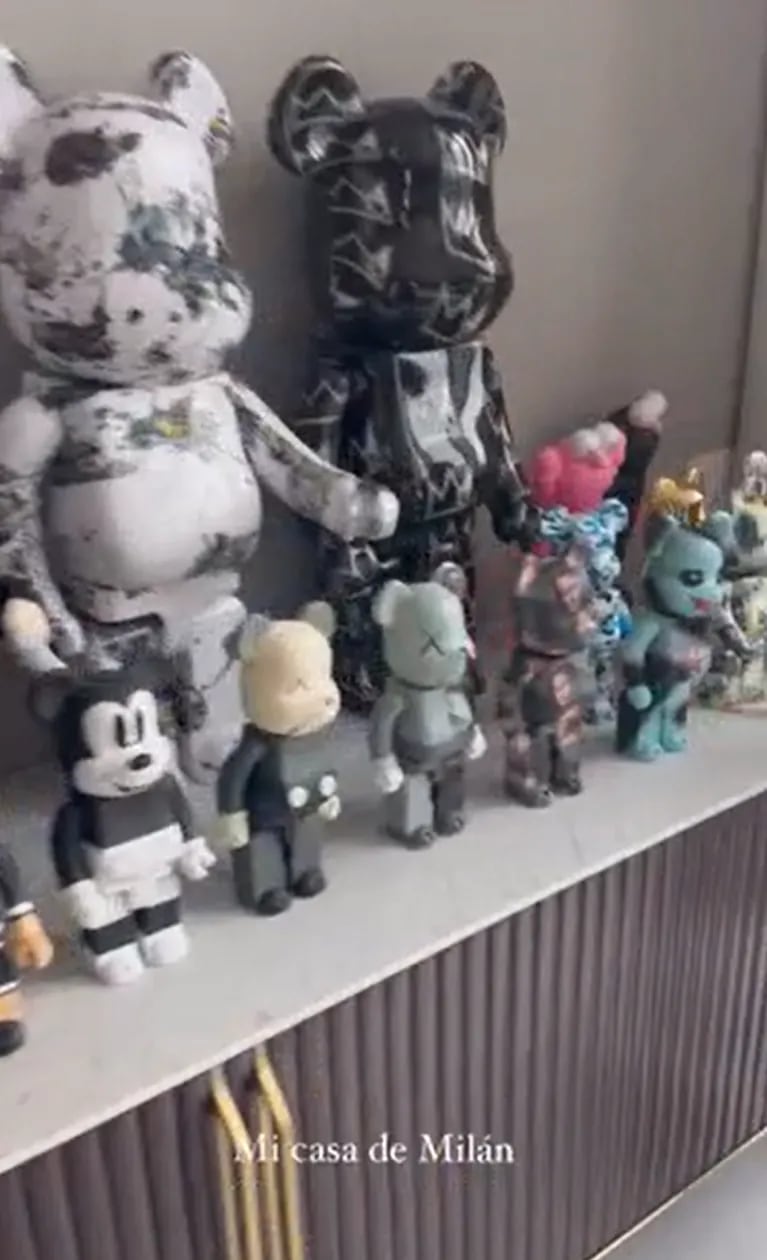 Así es la impresionante colección de muñecos que Wanda Nara tiene en su casa de Milán
