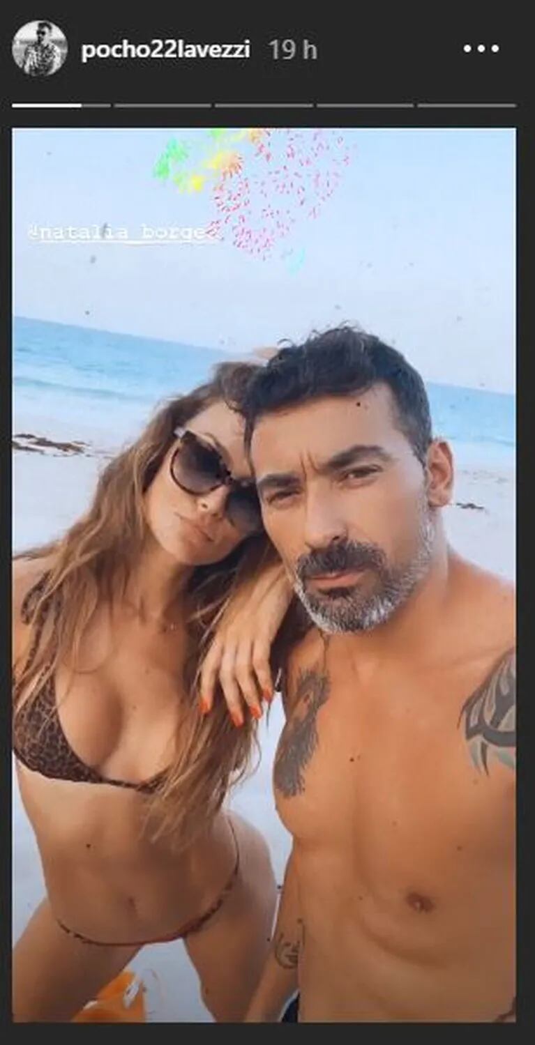 El Pocho Lavezzi y la modelo Natalia Borges confirmaron su romance, tras una versión de "icardiada"