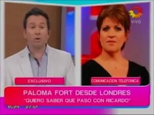 Durísimas acusaciones de Paloma Fort: "A muchos les conviene que Ricardo no esté vivo, es miserable lo que hicieron"
