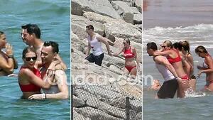 Taylor Swift y Tom Hiddleston, juntos y mimosos en el mar. Fotos: Grosby Group.
