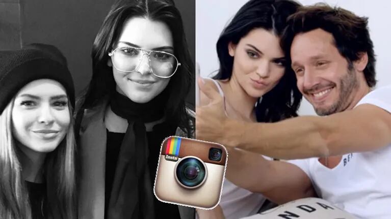 La China Suárez tambié posó con Kendall Jenner (Fotos: Instagram y Web). 