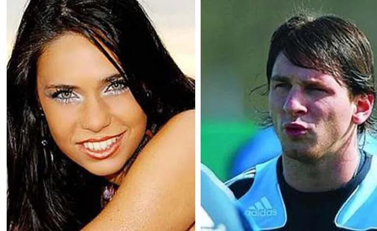 Sabrina Ravelli y Lionel Messi. (Foto Web)