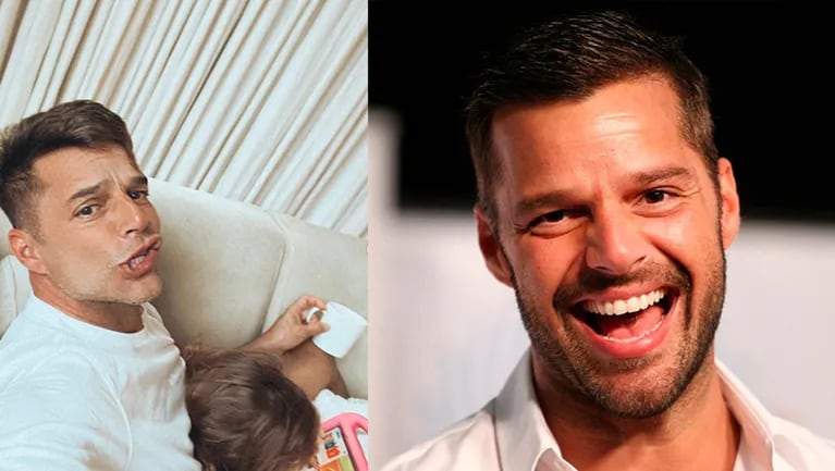 Ricky Martin compartió las fotos más tiernas haciendo "fiaca" con su hija Lucía.