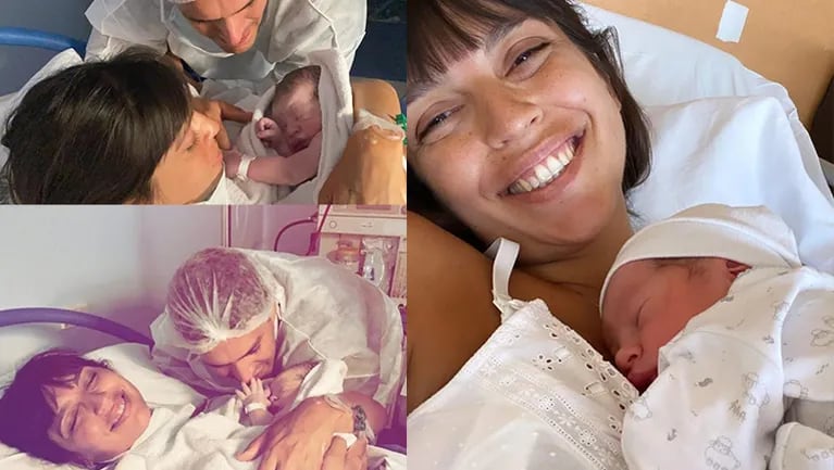 Felicitas Pizarro compartió tiernas imágenes del parto de su hijo.
