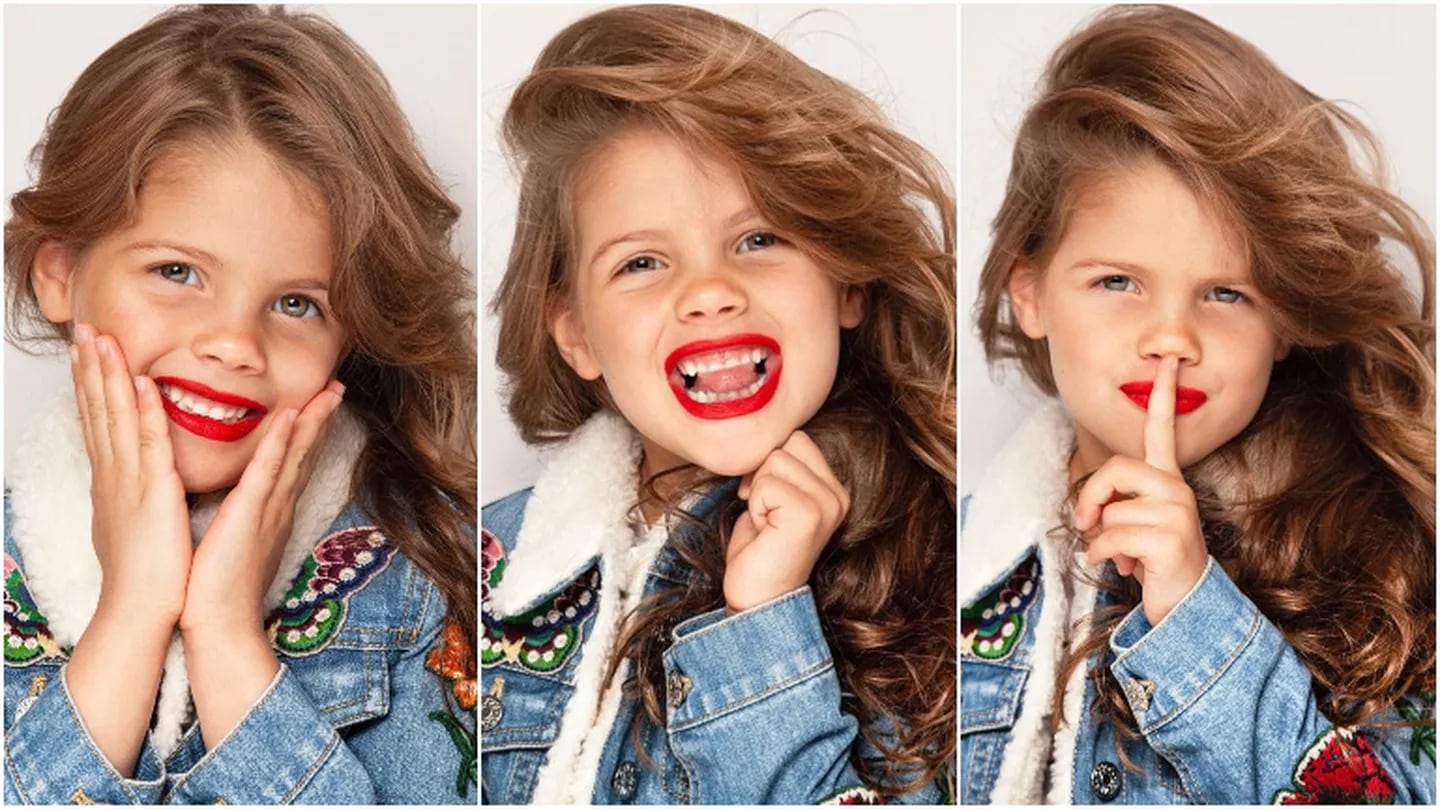 Las primeras fotos de Francesca, la hija de Wanda Nara, en su debut como modelo (Fotos: Instagram)
