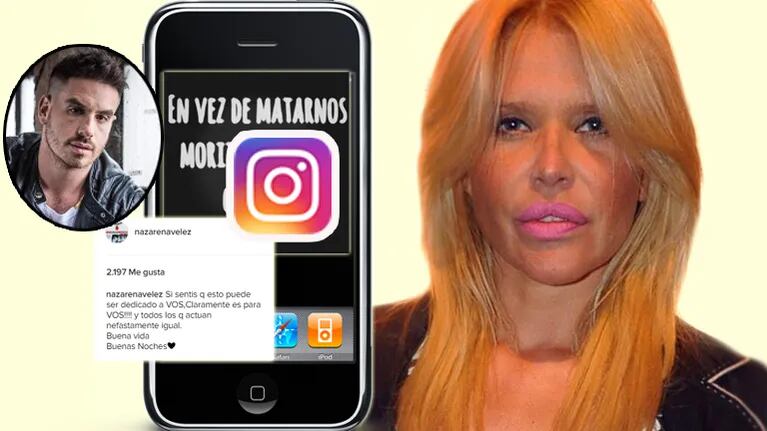  El fuerte mensaje de Nazarena Vélez ¿para Federico Bal? (Foto: Instagram y web)