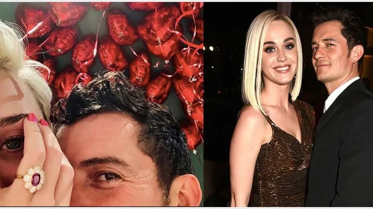Katy Perry y Orlando Bloom anunciaron su compromiso: imponente anillo y romántica dedicatoria