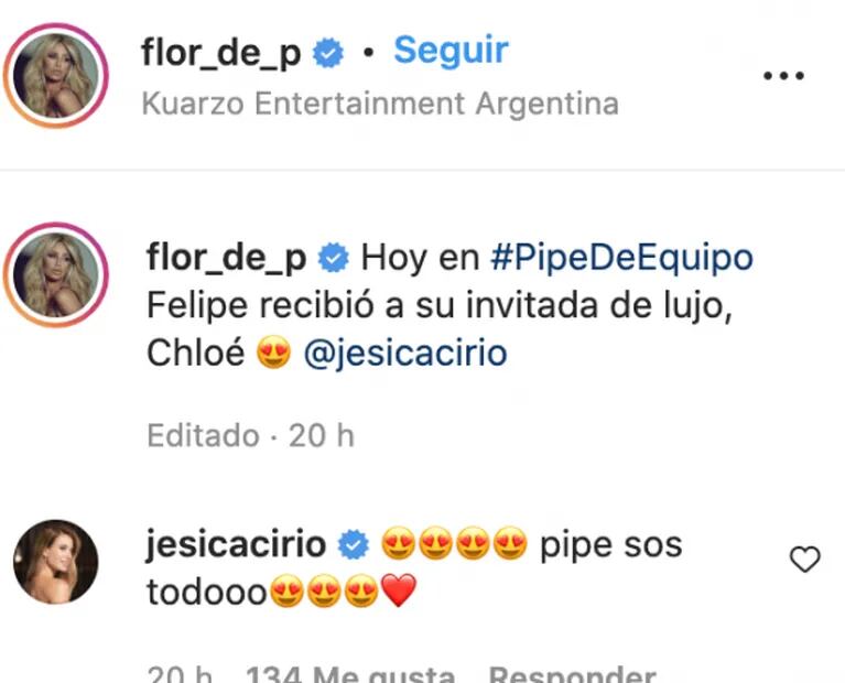 Flor Peña compartió las fotos más lindas de su hijo Felipe con la nena de Jesica Cirio: "Invitada de lujo"