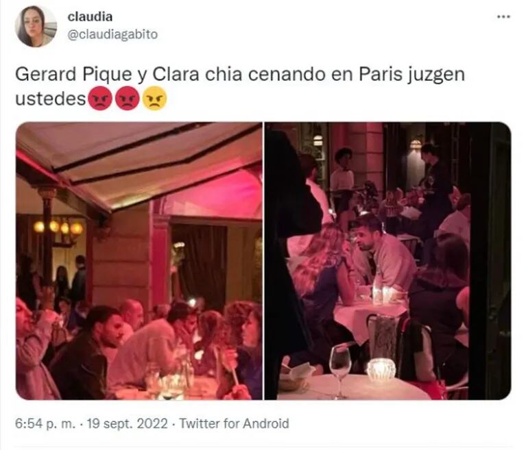 Gerard Piqué llevó a su novia a cenar al restaurante favorito de Shakira