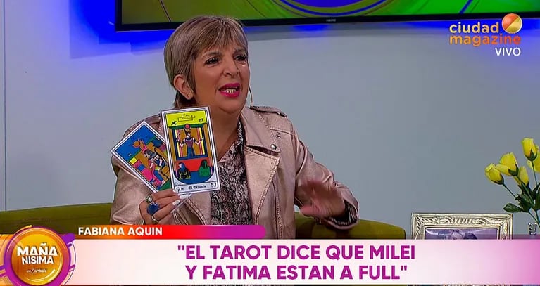 Qué dice el tarot de la sorpresiva pareja de Javier Milei y Fátima Florez: “Va a durar, hay amor”