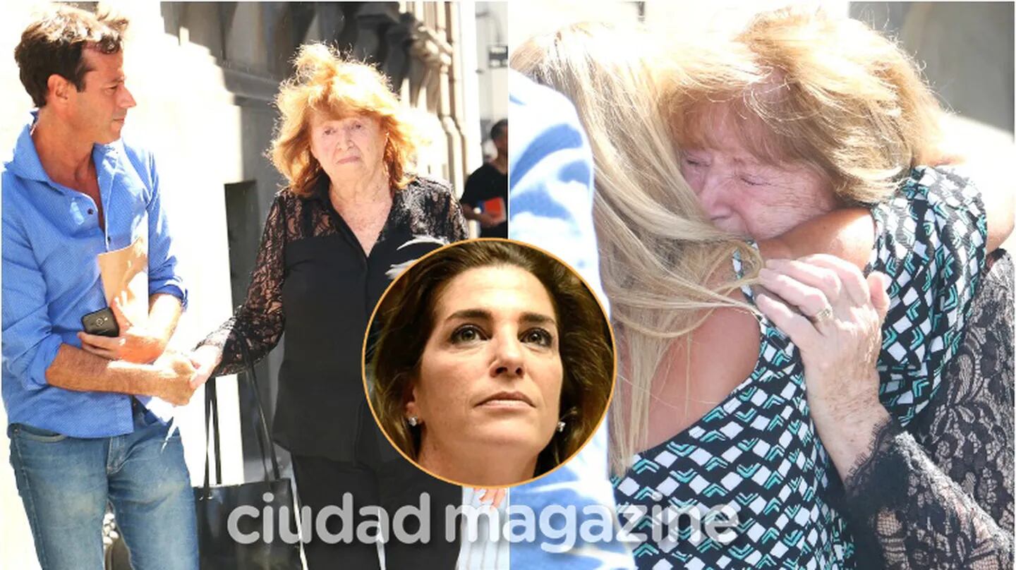 El dolor de la mamá de Débora Pérez Volpin en el último adiós a la periodista en la Legislatura porteña (Fotos: Movilpress y Web)