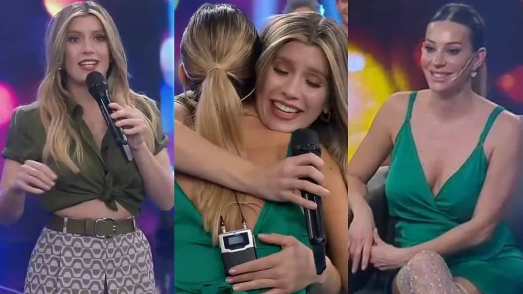 Laurita Fernández le dio un abrazo a Noelia Marzol en Bienvenidos a Bordo por la llegada de Alfonsina