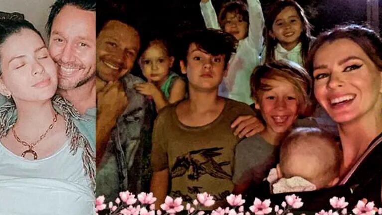 China Suárez compartió una foto muy tierna con Benjamín Vicuña y todos sus hijos: Feliz Día 