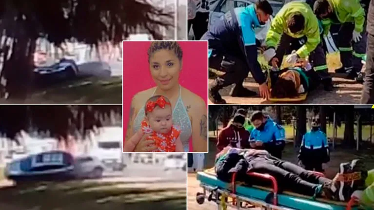 Impactante video del choque que sufrió Rocío Quiroz junto a su beba de un año en la ruta 2