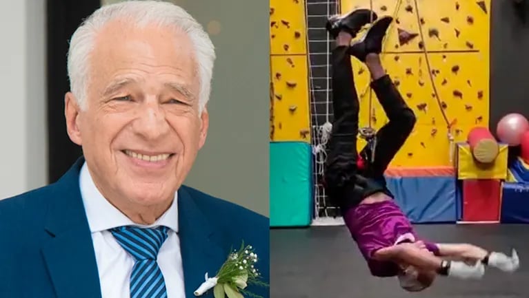 A los 84 años, Alberto Cormillot impactó con su "danza área".