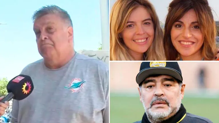 Luis Ventura apuntó contra Dalma y Gianinna Maradona por no visitar a su padre