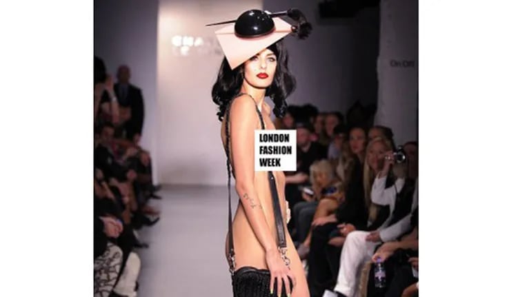 Polémica en el London Fashion Week por modelos desnudas 