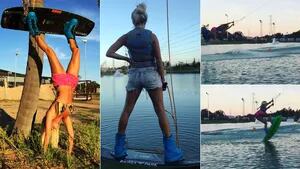 Noelia Marzol, sexy y arriesgada en un día de wakeboard (Foto: Instagram)