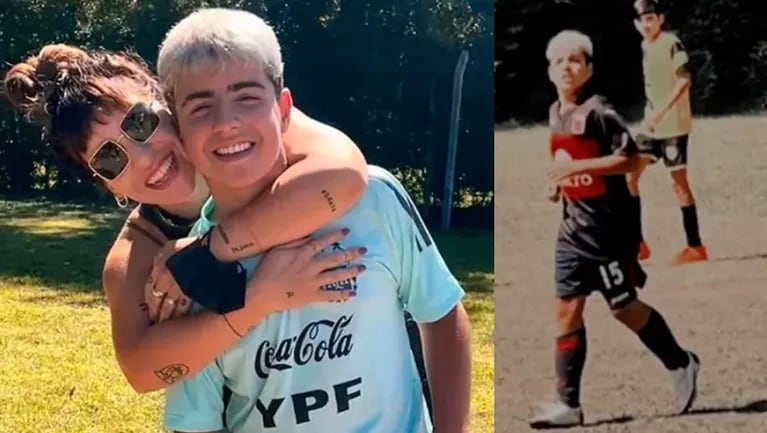 Gianinna Maradona le dedicó un emotivo mensaje a su hijo Benjamín, que se lesionó jugando al fútbol.