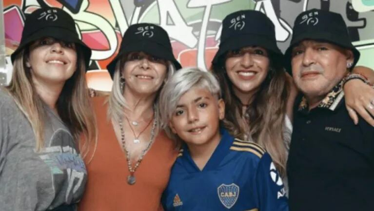 Maradona había asistido al cumple de su nieto.
