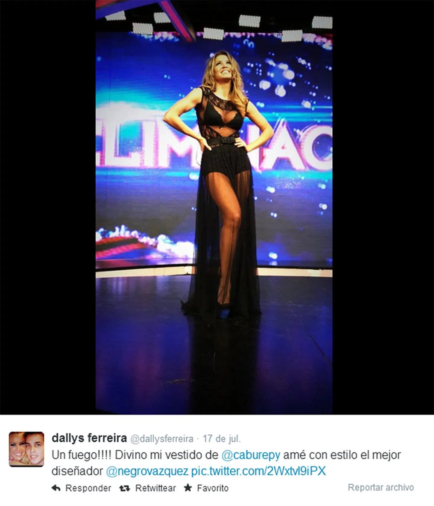 Dallys Ferreira, jurado en Yingo Paraguay (Foto: Twitter)