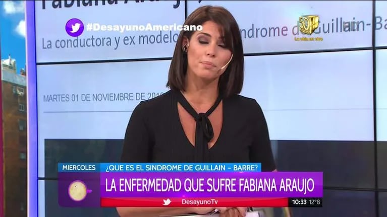 Fabiana Araujo habló de su salud luego de que le detectaran el síndrome de Guillain-Barré