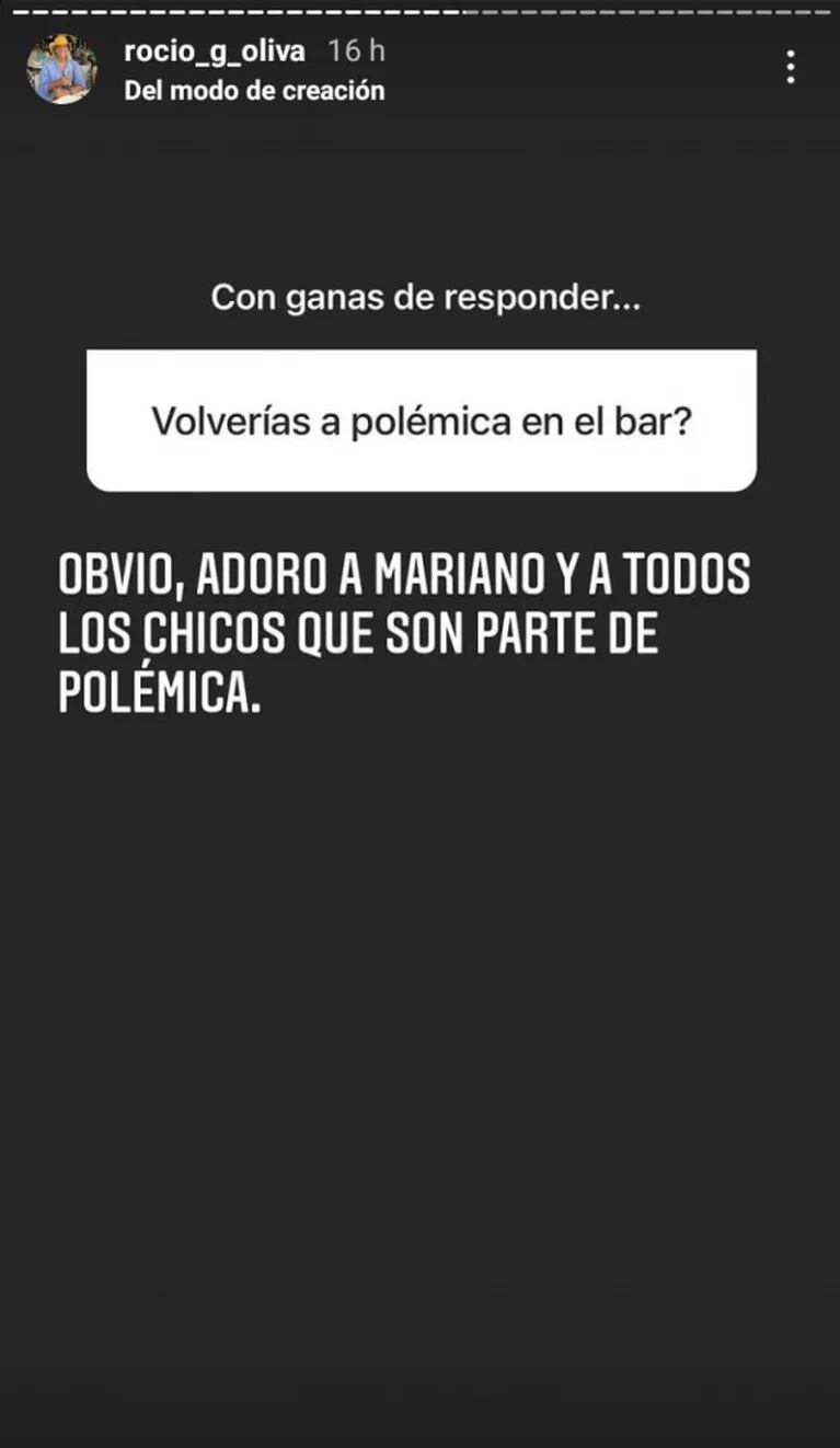 Rocío Oliva dijo que adora a Mariano Iúdica y reveló si volvería a Polémica en el Bar: "Obvio"