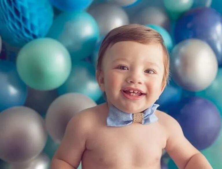 El álbum de fotos de Francisco, el hijo de Ailén Bechara, en su primer cumpleaños: 