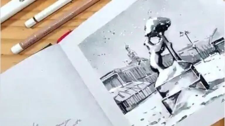 La gran nevada ilustrada: El cuaderno en acuarela del paso de Filomena por Madrid