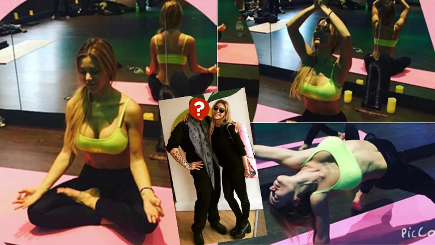 Evangelina Anderson, diosa del yoga: las fotos de su clase... ¡y un encuentro muy particular en el gimnasio de Manchester!