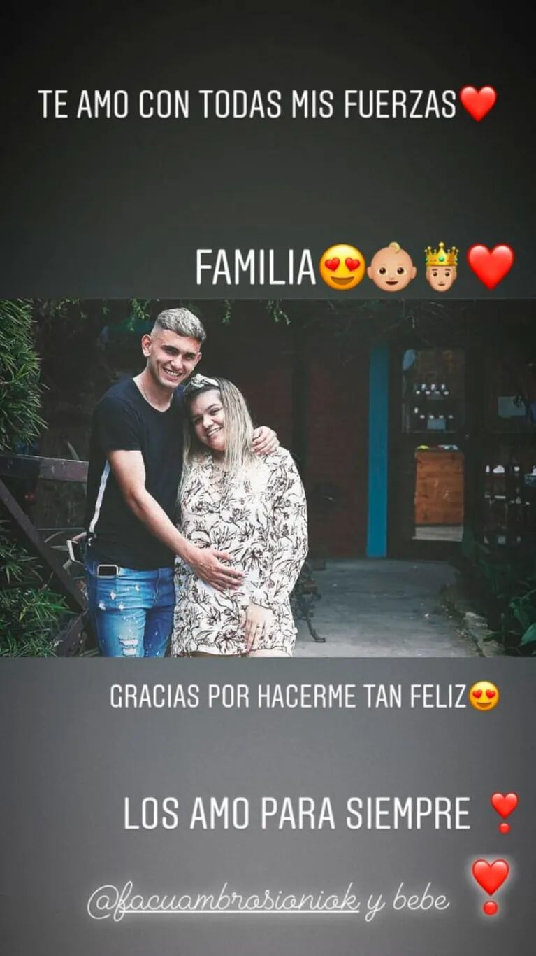 Morena Rial publicó la primera foto de su pancita de 4 meses ¡que ya comenzó a asomar!: "Familia"
