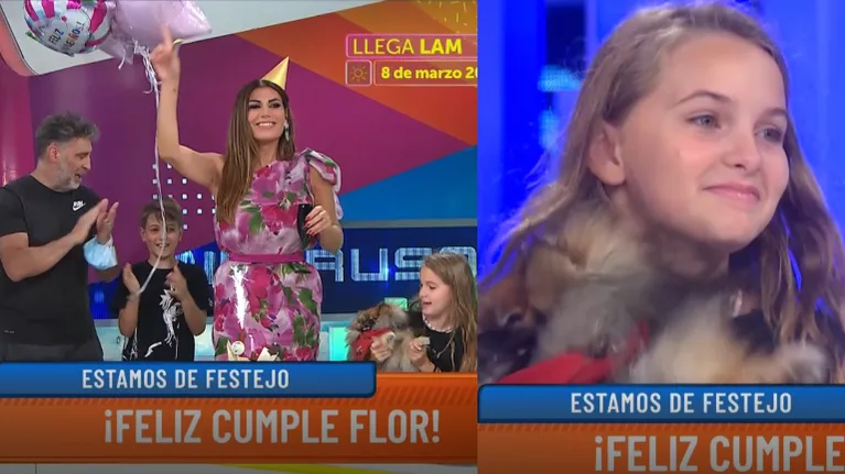 La familia de Flor de la Ve la sorprendió en Intrusos por su cumpleaños: "Es una bendición"