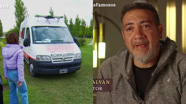 La tristeza de Pato Galván en El Hotel de los Famosos: se lesionó y debió abandonar la casa en ambulancia