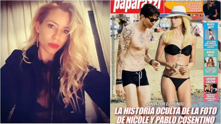 La reacción de Nicole Neumann al ver su polémica tapa con Cosentino. Foto: Revista Paparazzi/ Instagram