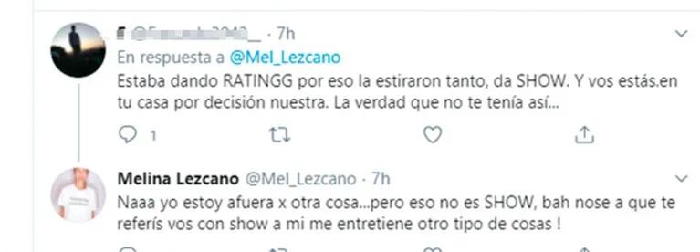 Lapidario tweet de Melina Lezcano contra Esmeralda Mitre tras su escándalo en el Cantando: "¡Que se vaya! ¡Qué locura espantosa!"