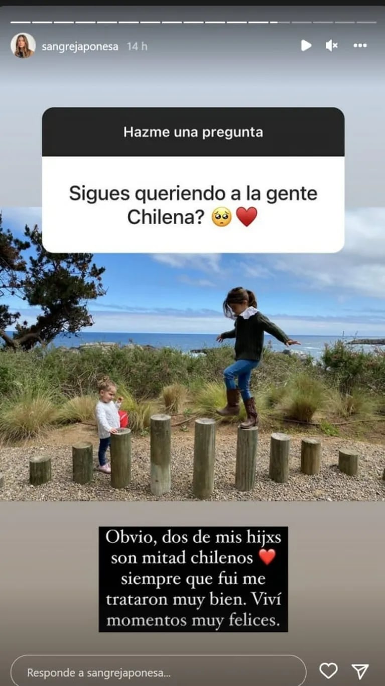 China Suárez sorprendió al recordar con dulzura su vida en Chile con Benjamín Vicuña