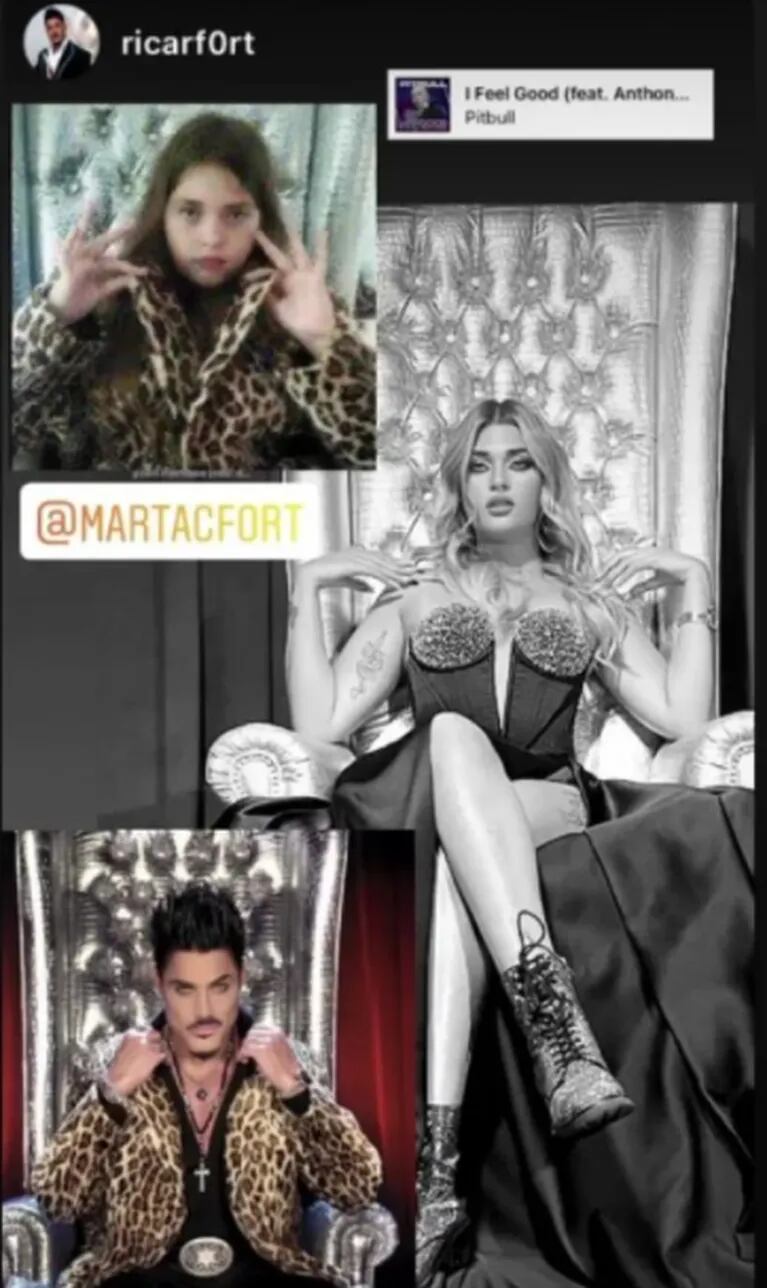 Marta Fort sorprendió a sus seguidores con una foto imitando a Ricardo: "El show debe continuar"