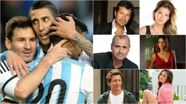Los tweets de los famosos alentando a la Argentina (Foto: Web)