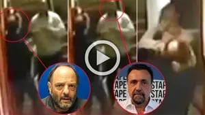 Mirá el video completo de la tremenda pelea a trompadas de Baby Etchecopar y Roberto Navarro