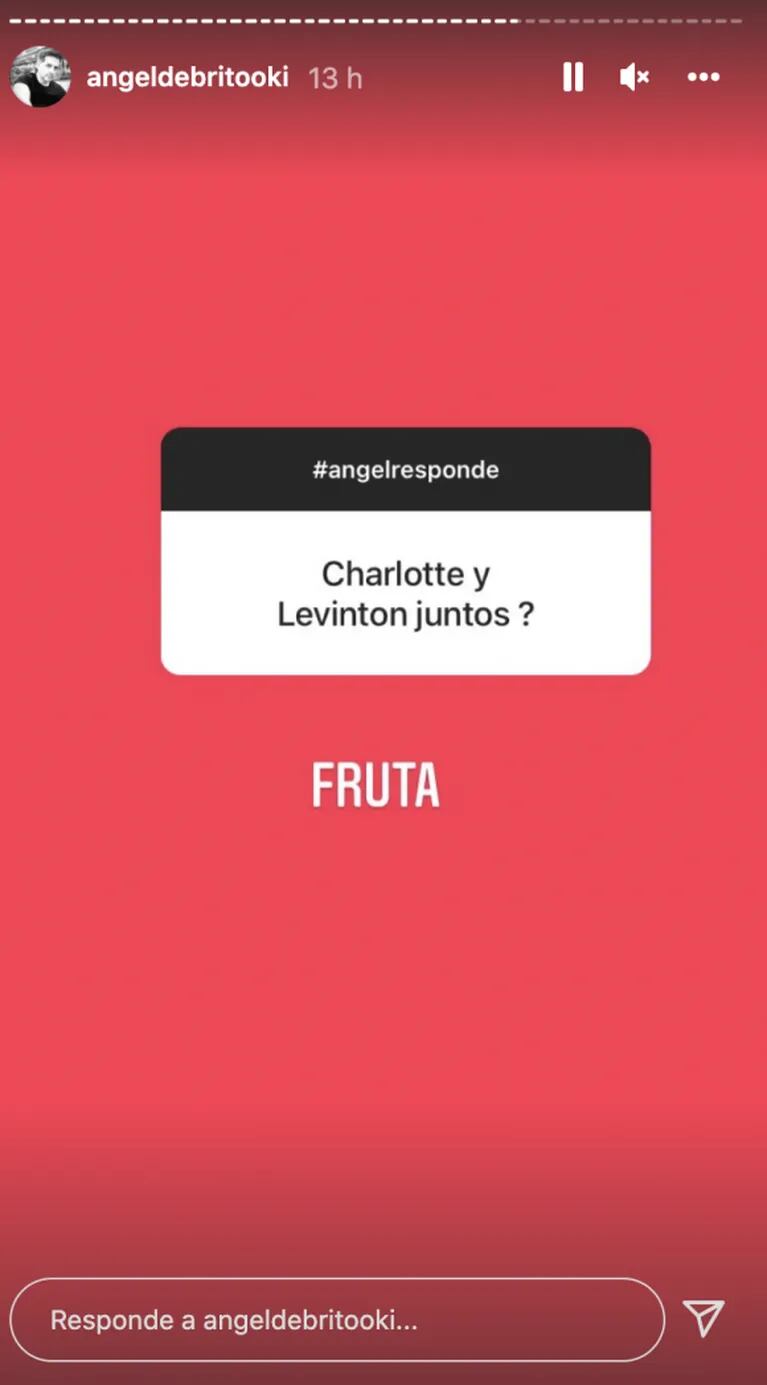 Ángel de Brito, picante con la versión de romance de Charlotte Caniggia y Joaquín Levinton: "Fruta"