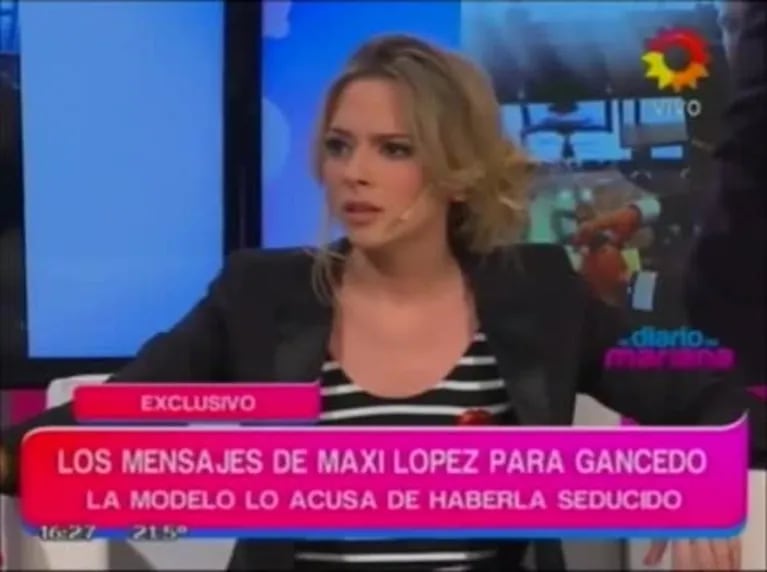 El papelón de Rocío Gancedo: dijo que coqueteó con Maxi López vía Twitter (quien no tiene cuenta)... ¡y mirá qué hizo cuando la invitaron a El Diario de Mariana!